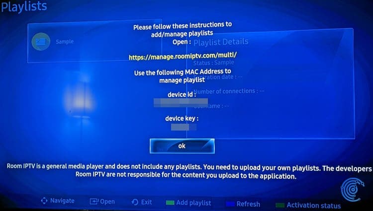 RoomIPTV Player | Activation<br />
